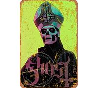 Ghost Bc Tin Sign Wall Decor Metal Poster Retro Plaque Warning Sign Crafts for Office Cafe Club bar Cafe Game Room Bar Garden