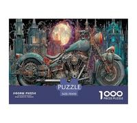 Ghost Bikers Jigsaw Puzzles Puzzles for Adults Kids. 1000 Pieces Great Gifts Challenge Toy Educational Games Home Decoration for Adults& Kids Age 14 Years Up 70x50cm/1000pcs