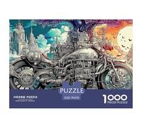 Ghost BikersPhenomenal 1000-Piece Jigsaw Puzzles for Adults The Definitive Encounter with Impossible, Hard, Difficult Challenging Puzzle Games - This Is The Crowning Gift Jigsaw Puzzles for Adults An