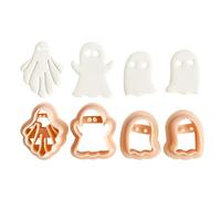 Ghost Biscuit Mould, Halloween Ghost Cookie Cutters | Holiday Shaper Cookie Cutters | Fruit Cheese Cutter and Biscuit Cutter, Cute Biscuit Ghost Shaped Fondant, Cookie Press