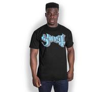 Ghost Blue Keyline T Shirt In Black Black