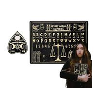 Ghost Board - Tools for Fortune Telling Made of Wood - Board Game for Divination, for Living Room, Halloween, Holidays, Family Celebrations and Parties