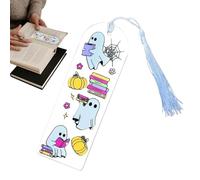 Ghost Book Mark - High-Grade Ghost Acrylic Bookmark | Lightweight Design Halloween Theme Bookmarks | Compact Horror Bookmark for Thanksgiving, Christmas, or Birthdays