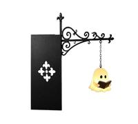 Ghost Bookshelf Lantern, 3D Cute Ghost LED Reading Light for Book Nook, Vintage Mini Street Lamp Bookshelf Decor, Spooky Halloween Ornament for Study & Indoor Tabletop Decor, 1pc