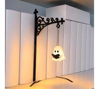Ghost Bookshelf Lantern, Cute Reading LED Nightlight, Ornate Gothic Book Nook Hanging Lamp,Library Decor, Cozy Spooky Room Accessory Gift for Book Lovers (1PCS)