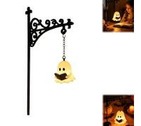 Ghost Bookshelf Lantern, Ornate Gothic Book Nook Insert Hanging Light, Cute Reading Ghost Shelf Sitter, Cute Indoor Bookshelf Decor, Cozy Dark Academia Library Decor (3)