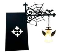 Ghost Bookshelf Lantern, Witch Library Lantern-Decorative Bookshelf Lighting, Bookcase Insert Light with Hanging Lantern, Halloween LED Book Lamp,Miniature Reading Book Nightlight for Books Lovers