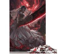 Ghost Bride Wooden Jigsaw Puzzle for Adults Fun 300 Pieces Toy Intellectual Game Education Game Stress Relief Toy Decoration Challenge Educational 300pcs (40x28cm)