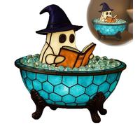 Ghost Bubble Bath Lamp, Ghost Bubble Bath Night Light, with Color Change, USB Rechargeable, Touch Control, Fun Ghost Bath Reading Shape Ornament for Halloween Decor, Bathroom, Bedside (1 Pcs)
