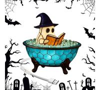 Ghost Bubble Bath Lamp, Halloween Cute Ghosts in Bathtub Light, 3D Bathroom Night Lights Decoration, Halloween Light Up NightLight Ornament Decor Gifts for Indoor Room