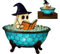 Ghost Bubble Bath Lamp, Halloween Ghost Night Light, Cute LED Ghost Lamp for Bathroom, Ghost-Themed Bathtub Accent Lamps, Spooky Indoor Lighted for Halloween Party or Gift (1pc)
