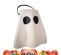 Ghost Bucket - Ghost Candy Basket | Decor Halloween Planter Pot | Ghoost figurine candy bag | Cute Basket for Home Indoor Outdoor Haunted House Decor, Tabletop Decorations