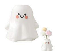 Ghost Bucket Vase,Halloween Ghost Planter Pot,Cute Ghosts Vase Flower Pots,Funny Figure Planter Holder,Plant Pots Display Stand Decor for Indoor Outdoor Home Office