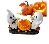 Ghost Campfire Flickering Night Light, 3D Spooky Fire Night Light,Funny Halloween Nightlight Decor,for Home Mantel Or Desk