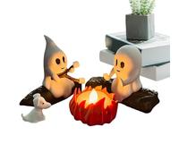 Ghost Campfire Gathering, Ghost Campfire Flickering Nightlight, 70g Flickering LED Campfire Scene, & EcoFriendly Design, Versatile for Living Room Sturdy