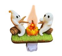 Ghost Campfire Night Light - Spooky Ghost Gathering Figurine Night Light,Exquisite Multifunctional Bonfire Scene Lighting Decor for Entryway Living Room Tabletop Bedroom Home