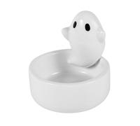 Ghost Candle Holder, Ceramic Candlestick Cartoon Cute Ghost Figurines Scented Tealight Candle Holder for Girls Women Halloween Birthday Gift Home Table Centerpiece Decor