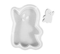 Ghost Candle Mold - Halloween Silicone Form, Horror Theme Mold | Easy Release Tray, Scary Decor Tool, Creative Casting Design for Festive Atmosphere, Party Display, Haunted House Crafting Use
