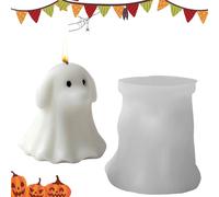 Ghost Candle Molds | Silicone Resin Molding Molds - Cute Scary DIY Supplies for Creating Haunted House and Aromatherapy Cake Decorations
