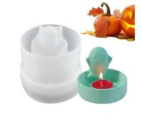 Ghost Candle Stand Mould, Ghost Candle Holder Mould, Decorative Floating Ghost Mould - Silicone Plaster Craft Mould for Easy Release