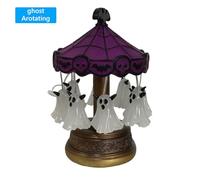 Ghost Carousel Night Light LED Vintage Lamp for Tabletop (Ghost-A-Non-Rotating)