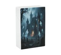Ghost Castle Cigarette Case Normal Size 20 Capacity Style Cigarette Holder Case Waterproof Cigarette Case Portable Travel Cigarette Storage Box for Smoking Accessories