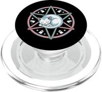 Ghost Cat Kawaii Goth Halloween PopSockets PopGrip for MagSafe