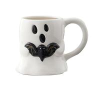 Ghost Ceramic Mug - Vintage Latte Holder, Funny Novelty Drink Cup | Festive Holiday Kitchen Collectible, Ideal for Hot Chocolate Lovers Fall Party Display Shelf Decoration Halloween Morning Brews