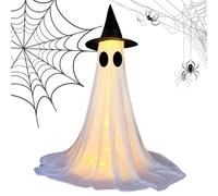 Ghost Christmas Decoration for Outdoors, Indoor Pachun for Luminous Halloween Yard Lawn: The Theme of Courtyards and Events, Gardens - Garden Patio with Cemetery Coils with Stairs,