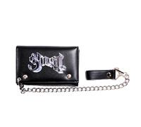 Ghost Chrome Logo Chain Wallet, Officially Licensed Merchandise | Black Biker Wallet, Metal Chain, Collectible Band Accessory, Rock Merchandise, Gift for Ghost Fans