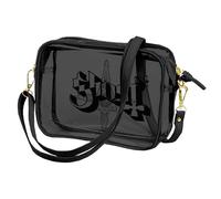 Ghost Clear Logo Side Body Bag, PVC Body Bag, Band Merchandise (Black)