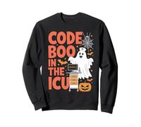 Ghost Code Boo in The ICU Nursing Nurse Halloween Costume Sweatshirt