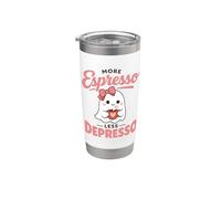 Ghost Coffee Caffeine Lover Spooky Espresso Stainless Steel Insulated Tumbler