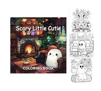 Ghost Coloring Book for Children, Halloween Creatures Coloring Book | Relaxing Activities for Children with Characters Gift for Travel Home School Girls Boys Family