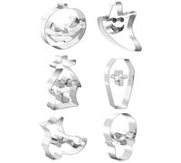 Ghost Cookie Cutter Pumpkin Skull Ghost House Witch Boot Coffin