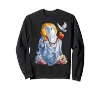 Ghost Coquette Christian Religious Crucifix Cross Heart Dove Sweatshirt