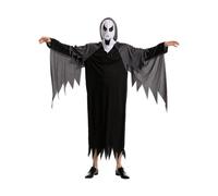 Ghost Costume Adult White Hooded Robe Performance Outfit