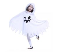Ghost Costume for Children, Ghost Outfit for Girls, Hooded Dress Outfit - Role Play Props, Halloween Cape for Carnival Night Parade, Masquerade