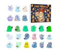 Ghost Countdown Calendar | Ghost Glow in the Dark Halloween | Adorable Figures for Teens Bedroom Living Room | Window Decoration Office Trees
