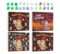 Ghost Countdown Calendar - Halloween Glowing Ghost Calendar | Cute Figurines for Kids Teens Boys Girls Bedroom Living Room Window Office Entryway Trees Wreaths Holiday