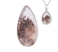 Ghost Crystal | Natural Ghost Phantom Crystal Gem - Green Moss Agate Healing Stone Collection for Geometry Balancing