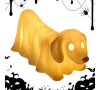 Ghost Dachshund Statues Nightlight | Halloween Ghost Pet Lamp | Funny Cute LED Ghosts Dog Table Light | Exquisite Halloween Animal Nightlight Decor for Bedroom & Living Room