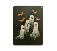 Ghost Dark Academia Gothic Retro Poster Metal Tin Sign Chic Art Retro Iron Painting Bar People Cave Cafe Family Garage Poster Wall Decoration 12x16inch(30x40cm)