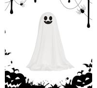 Ghost Decor - Halloween Light Up Statue 37x13cm Spooky Battery Powered Statuette Cute Remote Control PP Polyester Ghost Decor | Haunting