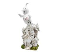 Ghost Decor | Resin Halloween Statue | Creative Doll Landscape Decoration for Balcony, Garden, Terrace, Patio and Holiday Home Festive Display Halloweens Parties
