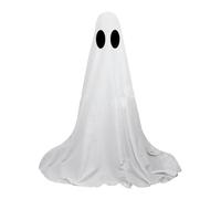 Ghost Decorations Outdoor, Ghost Decorations Outdoor, Cute Ghost with LED String Lights - White Fabric Ghost Porch Ornament for Home with String Lights L