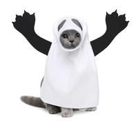 Ghost Dog Halloween Costume - Ghost Cat Costume, Halloween Dog Costumes | Unique Halloween Pet Ghost Costume, Dog Kitten Ghost Costume