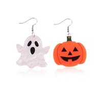 Ghost Earrings for Women Halloween Earrings Bat Pumpkin Earring Halloween Costumes Woman, Metal, No Gemstone