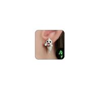 Ghost Earrings, Glow-In-The-Dark Halloween Spooky Earrings Tiny Cute Fun Stud Earrings Unique Statement Light Up Earrings Jewelry Gifts For Women Men, Resin, No Gemstone