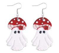 Ghost Earrings | Scary Drop Earrings - Halloween Ghost Earrings for Women, for Party Outfit, Wedding, Dance, Daily Wear, Beach Holidays, Parties, Girls, Women, Ladies, Se référer au descriptif, Wooden